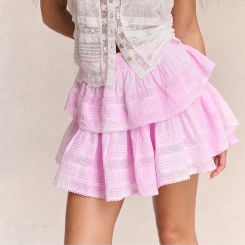 LoveShackFancy Ruffle Mini Heritage Skirt